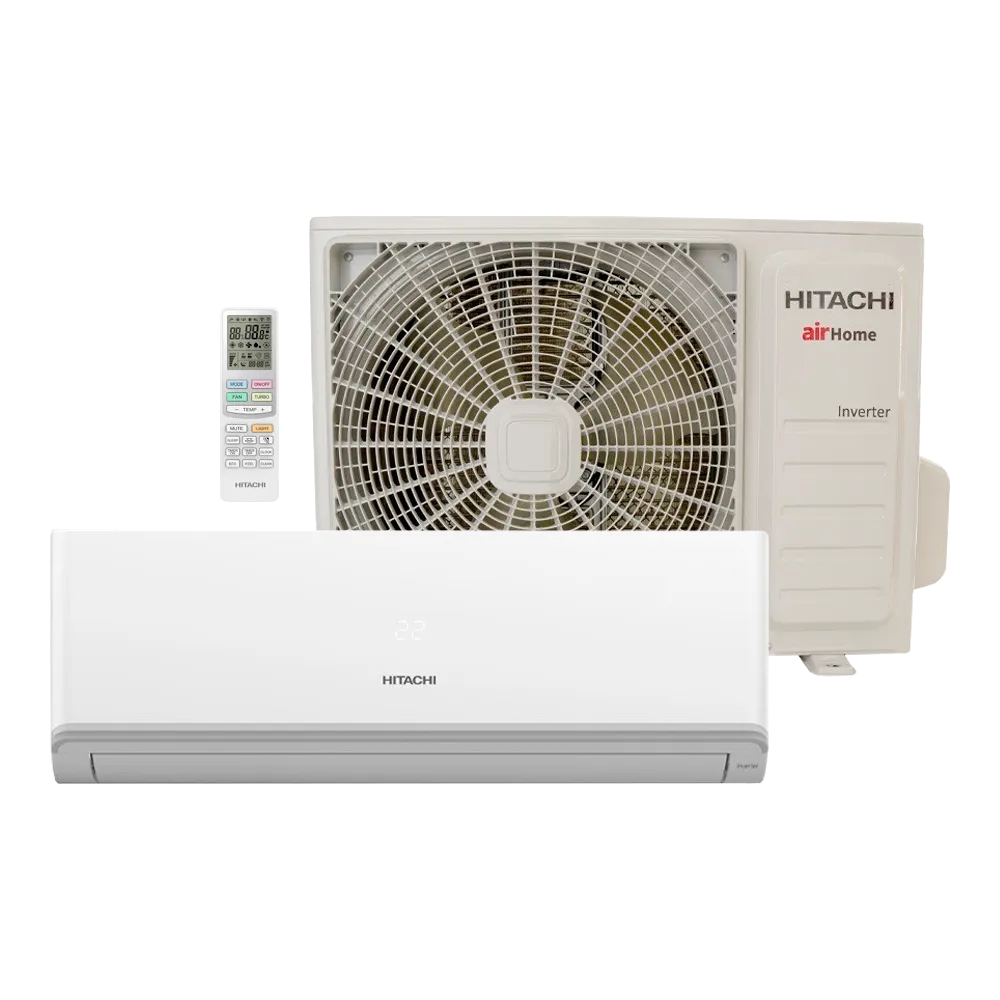 Ar Condicionado Split Hi Wall Inverter Hitachi AirHome 600 Wi-Fi 12000 Btus Frio 220v R-32